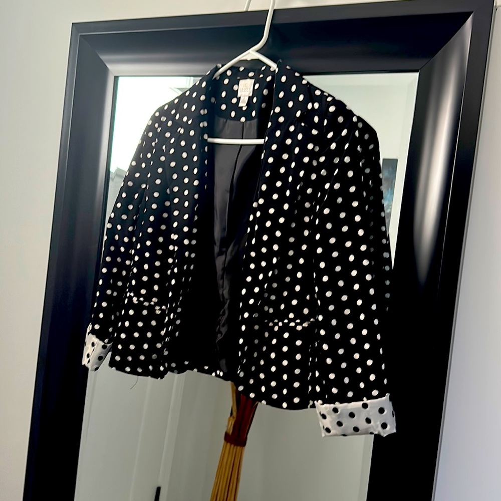 Lauren Conrad Polk-a-dot blazer - Like new Size 2